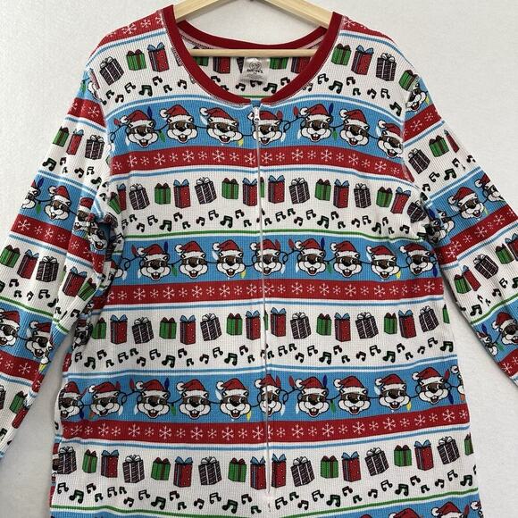 Buc-ees One Piece Christmas Thermal Pajamas Size 2X Long Johns Holiday - Picture 3 of 12